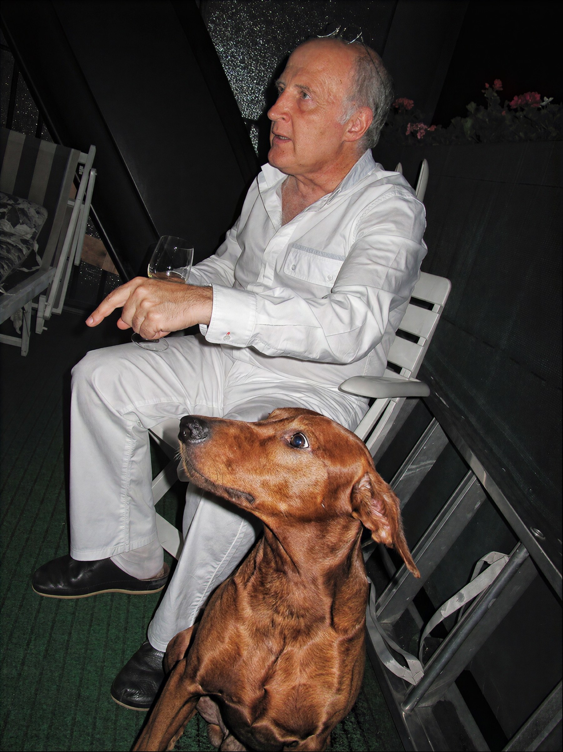 Boris Kuschnir with his dog Carlo