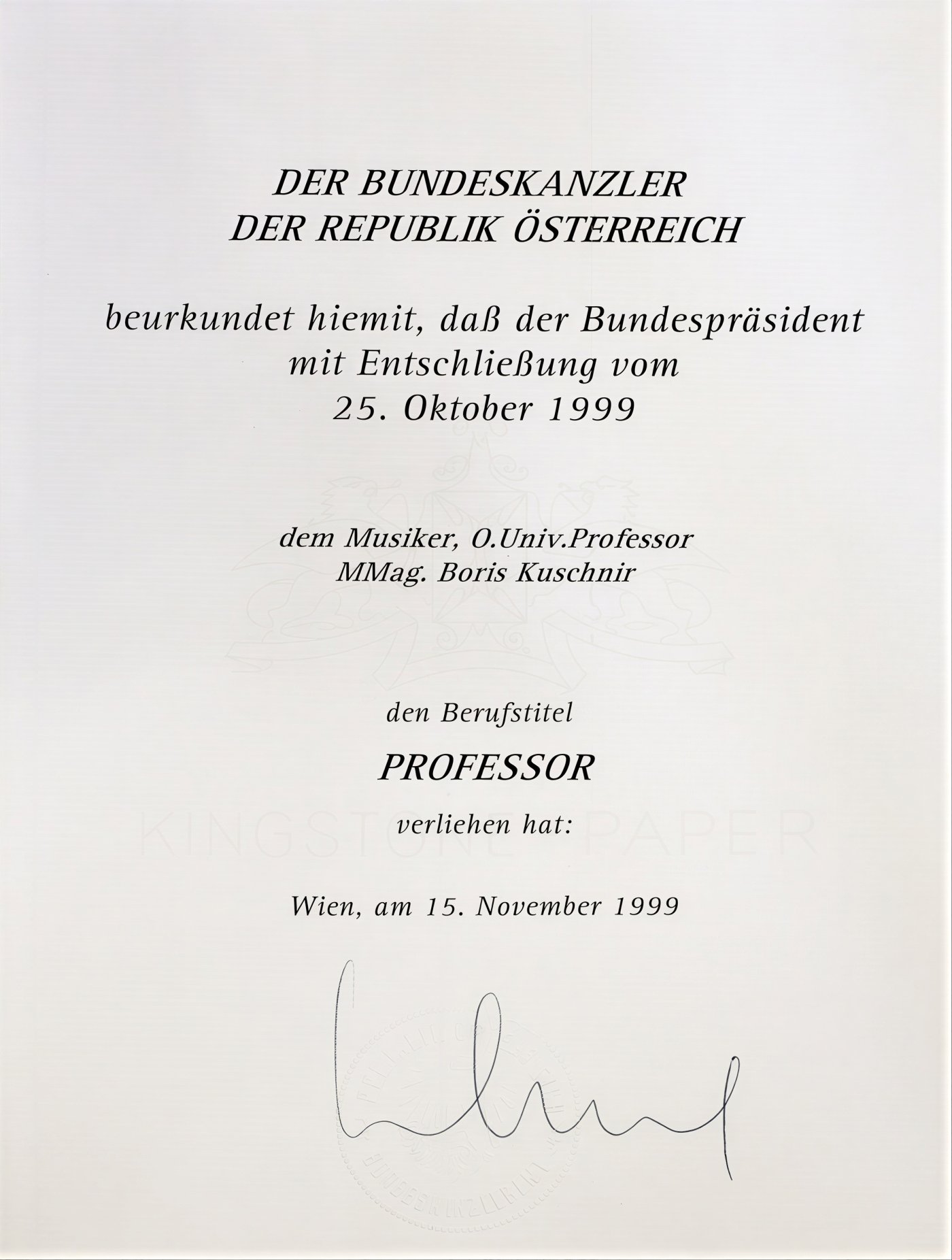 Zertifikate & Preise