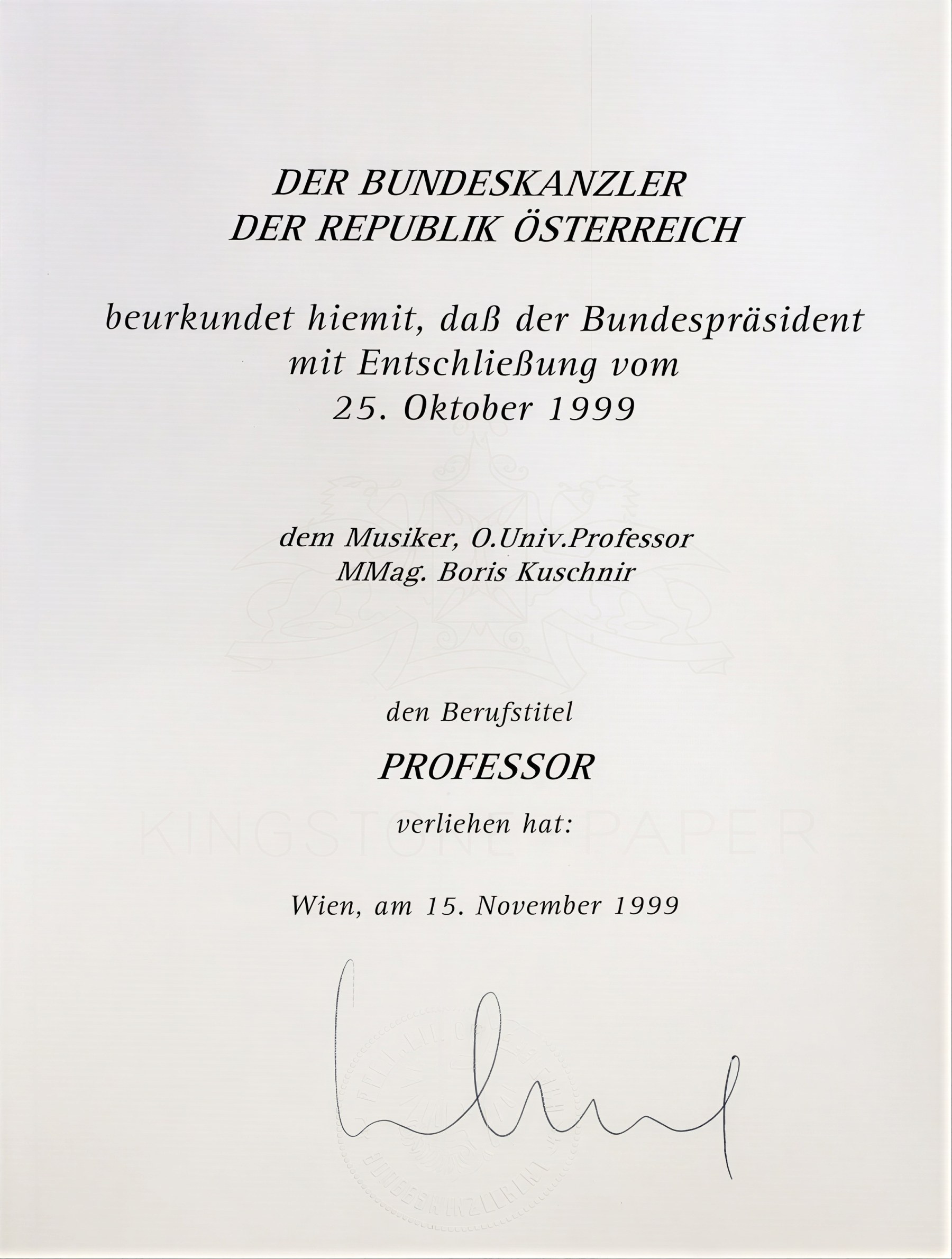 Zertifikate & Preise