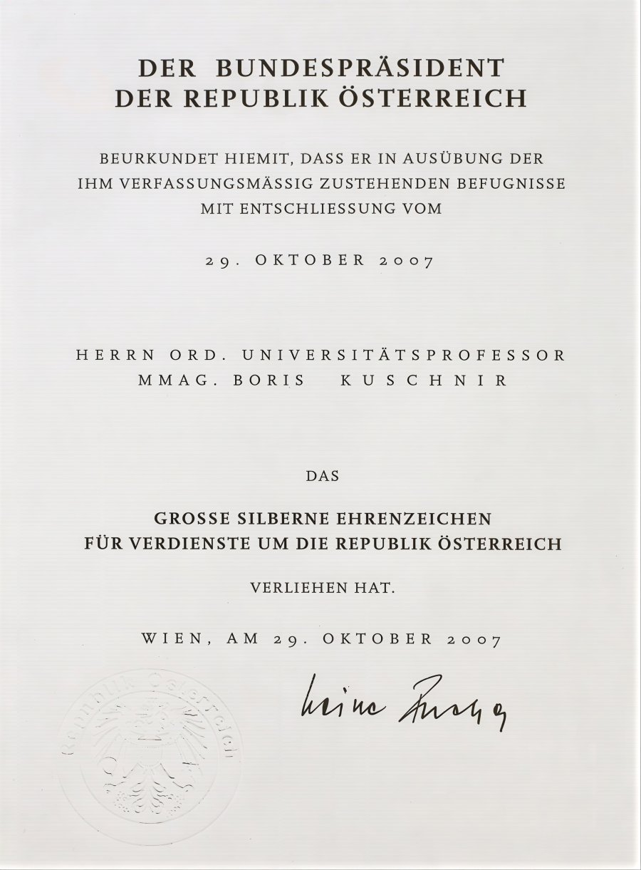 Zertifikate & Preise