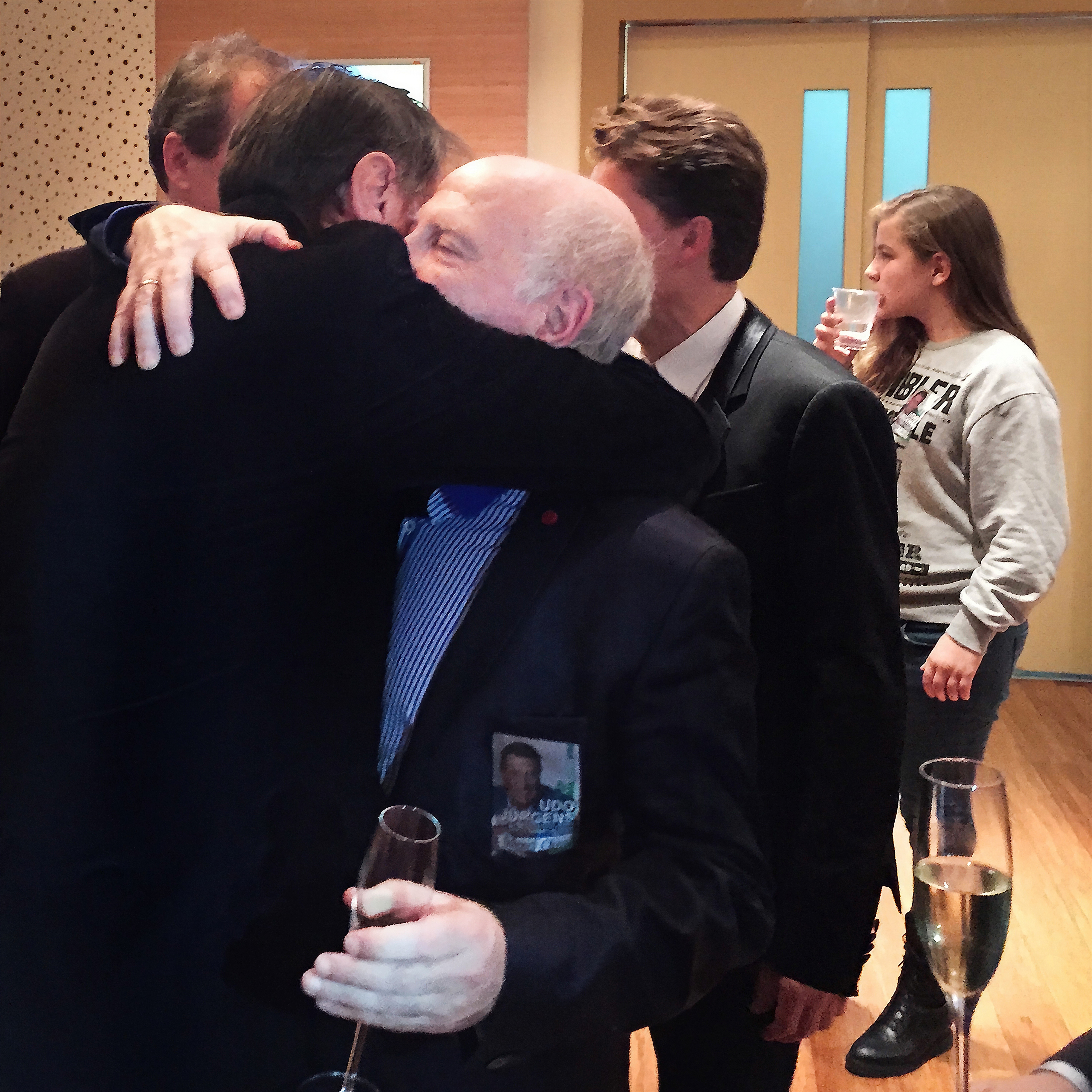 Udo Jürgens (after his last concert in Vienna), Boris Kuschnir