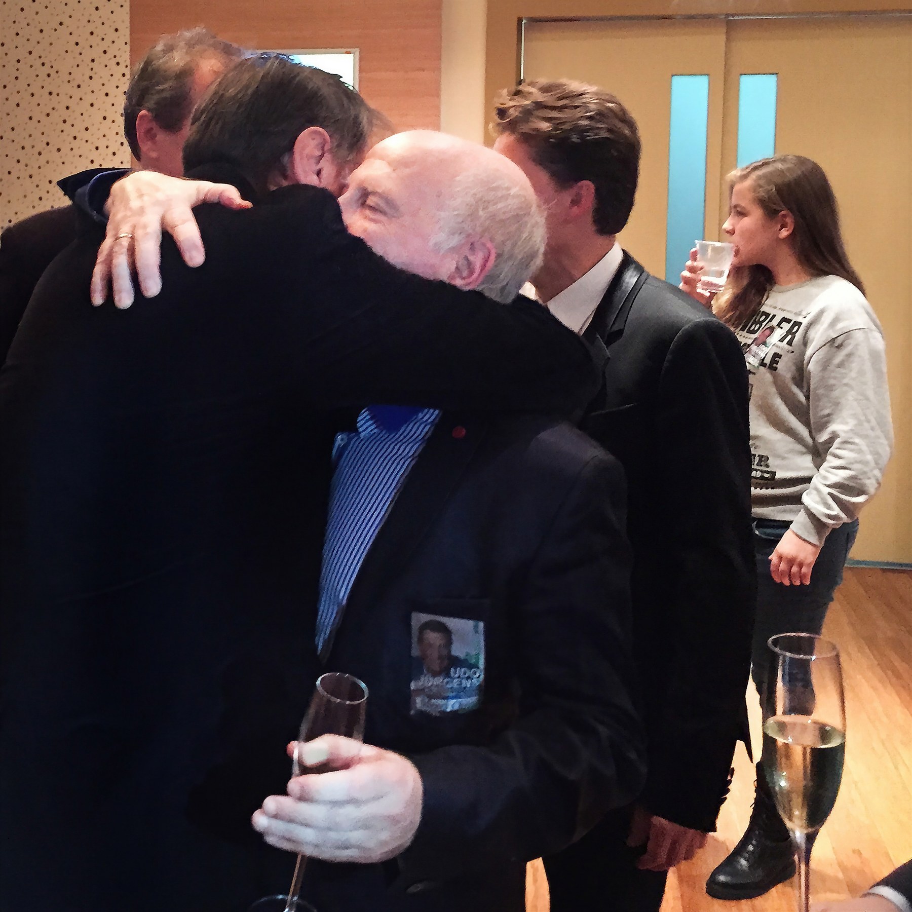 Udo Jürgens (after his last concert in Vienna), Boris Kuschnir