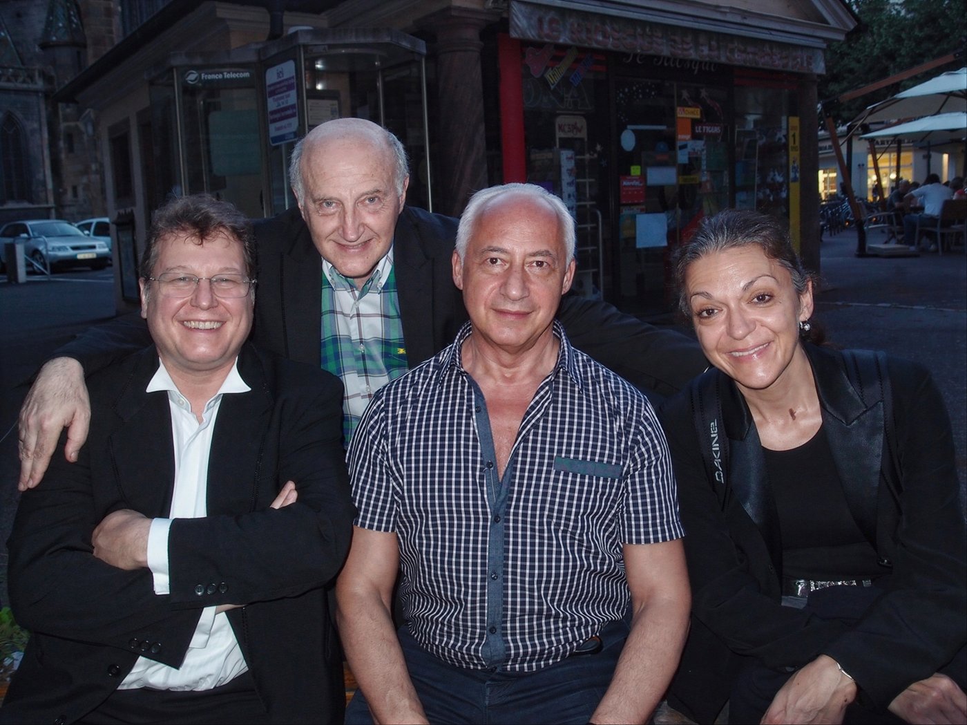 Orfeo Mandozzi, Boris Kuschnir, Vladimir Spivakov, Jasminka Stancul